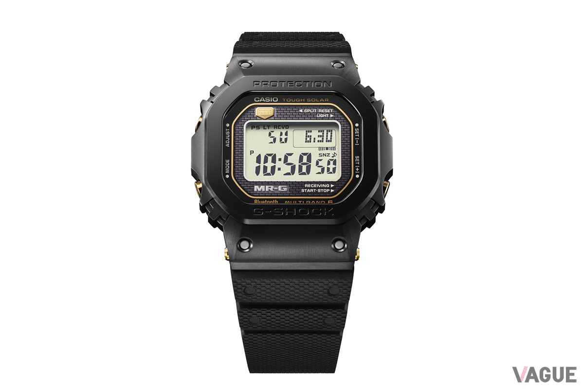 「MRG-B5000R」は、初代Gショック「DW-5000C-1B」をオマージュした最新・最高位モデル