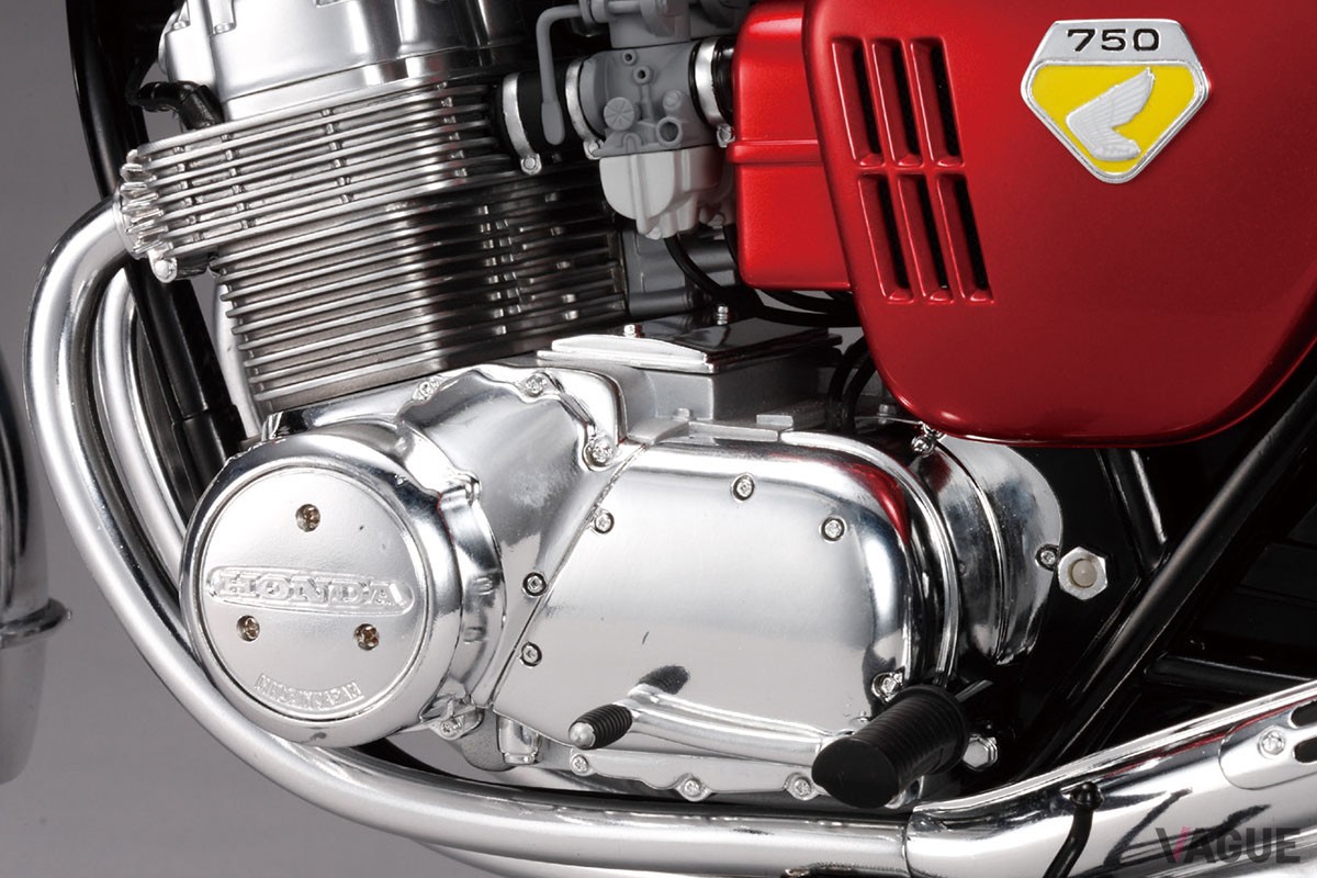 毎号付属のパーツを組み立ると、ホンダ「CB750FOUR」の1/4スケールディスプレイモデルが完成するデアゴスティーニの週刊『ホンダ CB750FOUR』