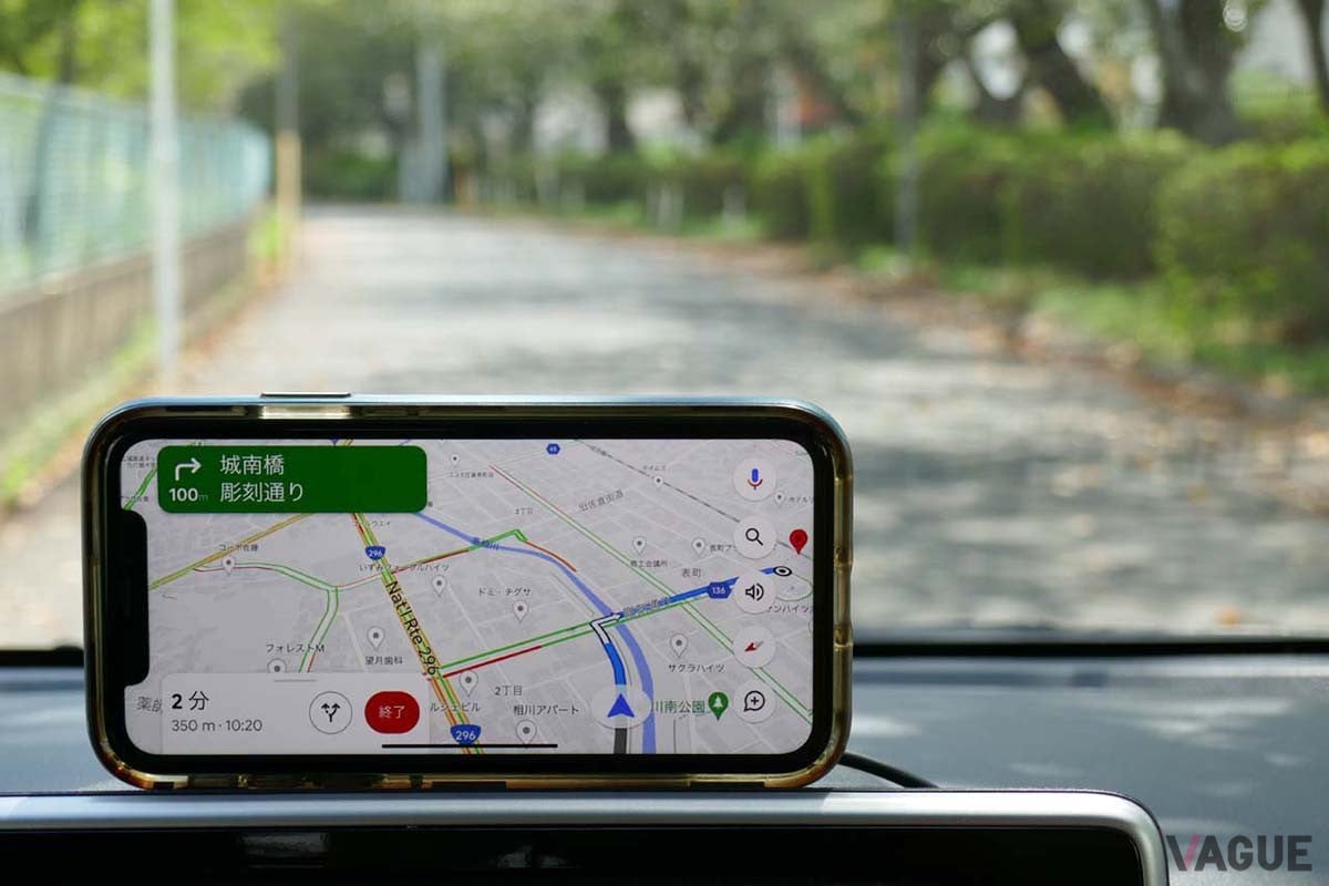 以前のグーグルマップの表示