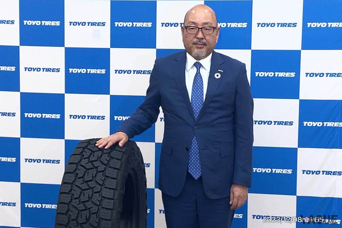 トーヨータイヤ清水隆史社長&CEOと「オープンカントリーA/T III EV」