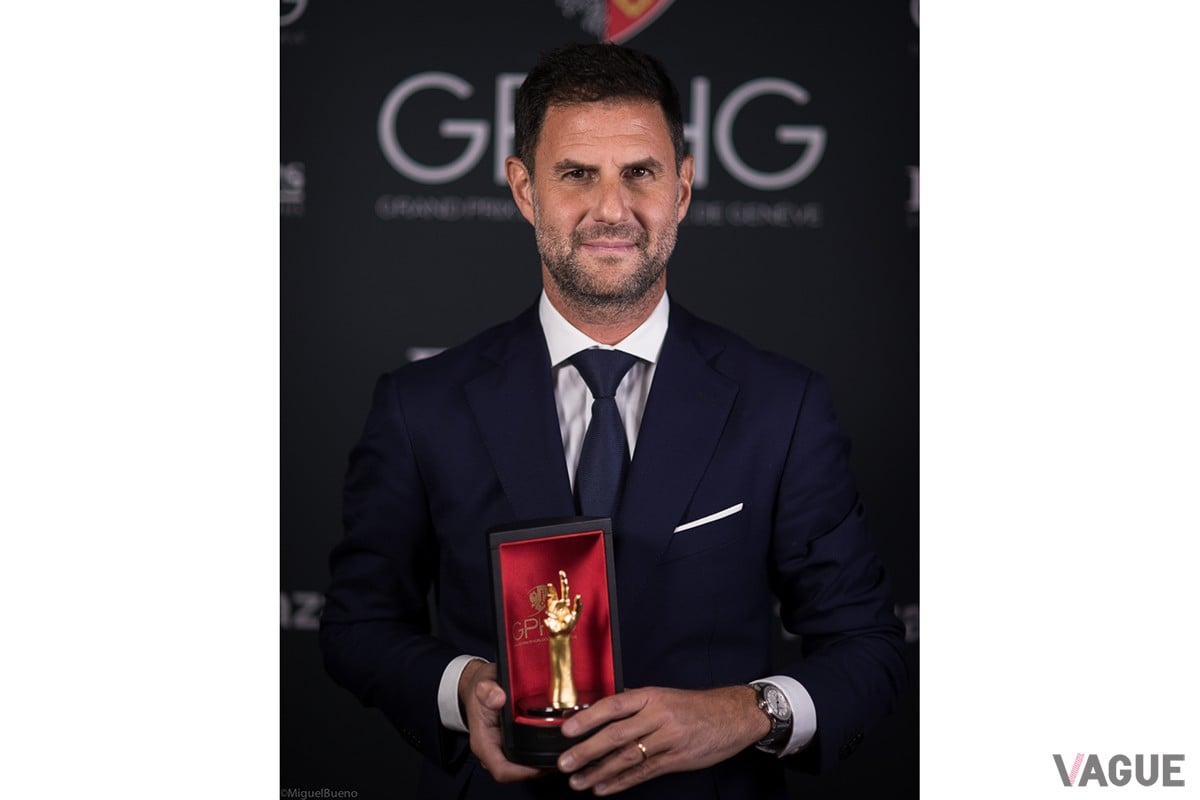 3代目CEO エリー・ベルンハイム氏。チャレンジ賞は小売価格2000スイスフラン以下のウォッチに与えられる部門賞