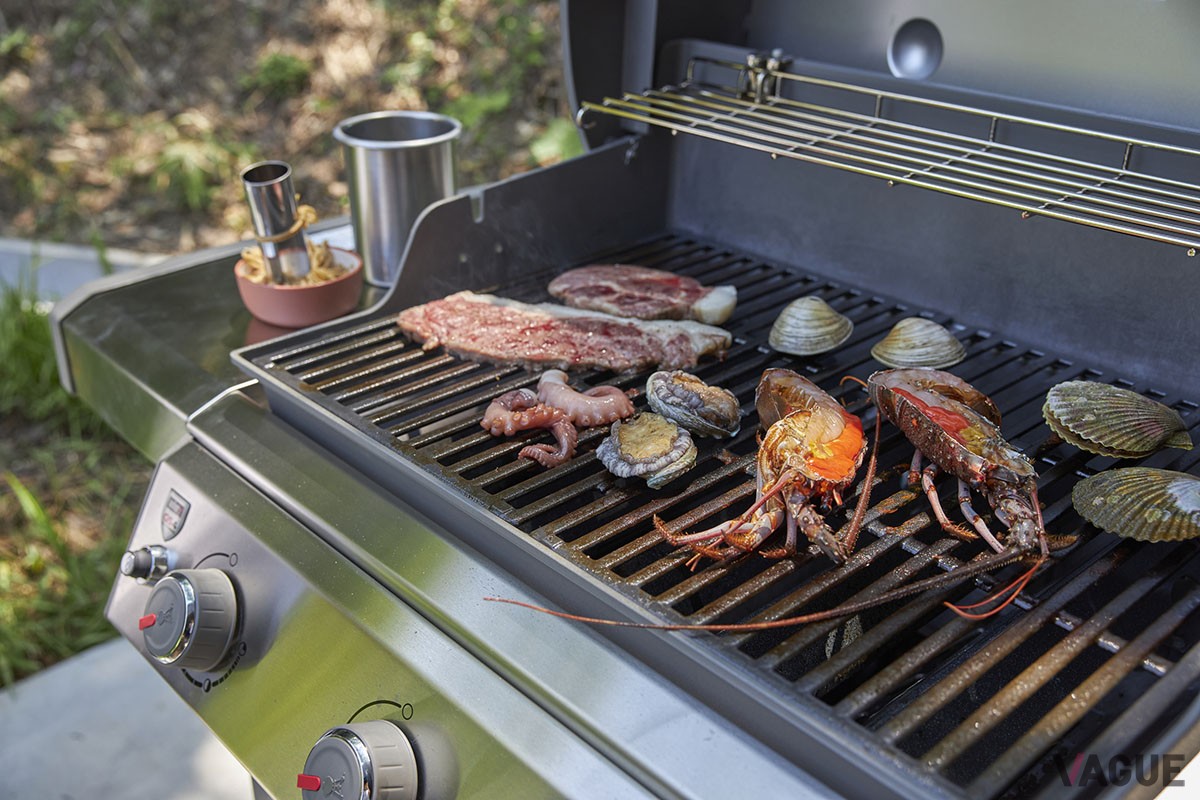 BBQガスグリル「weber」も設置