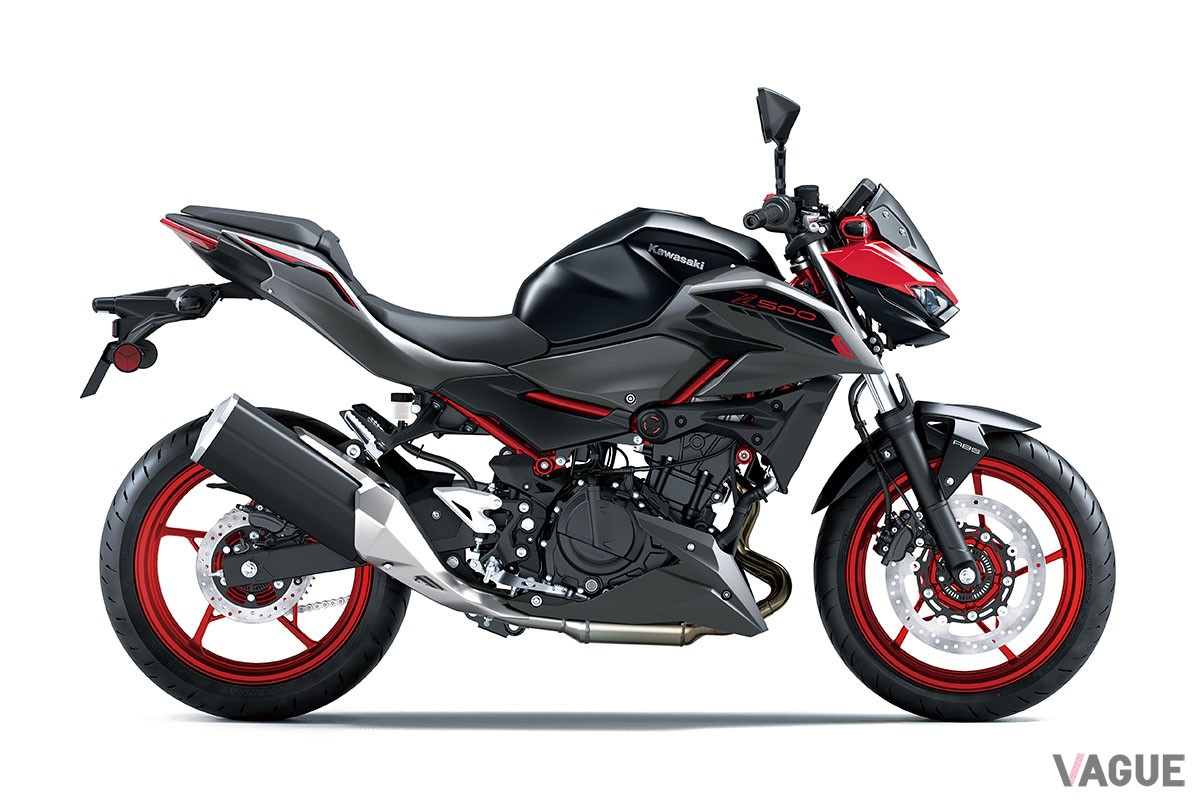 451ccのパワーユニットを搭載したカワサキ新型「Z500」がEICMA 2023で発表された