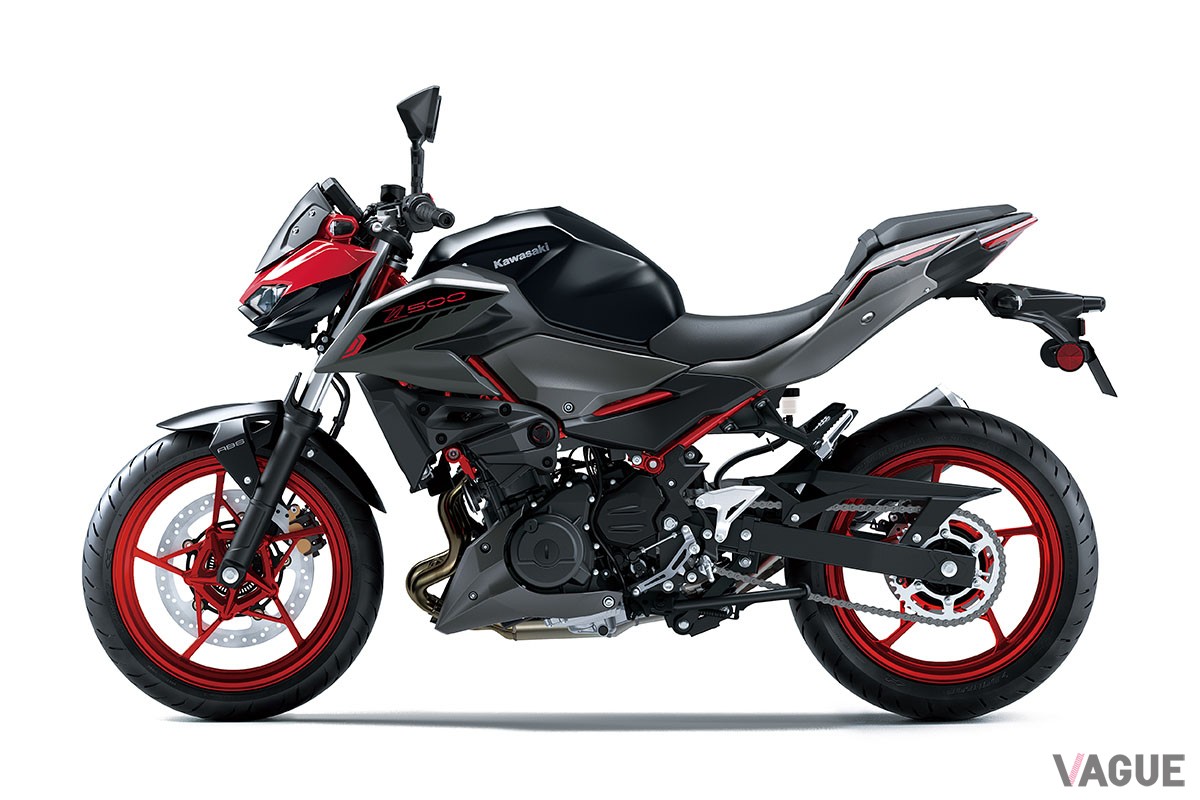 451ccのパワーユニットを搭載したカワサキ新型「Z500」がEICMA 2023で発表された