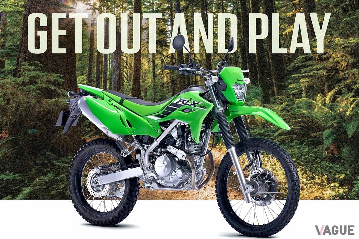 2024年に復活か!? カワサキがオフロード車「KLX230」の新型を初公開！ 林道ツーリングに最適な注目バイクの気になる実力とは？ | VAGUE(ヴァーグ)