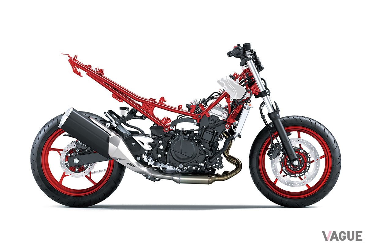 451ccのパワーユニットを搭載したカワサキ新型「Z500」がEICMA 2023で発表された