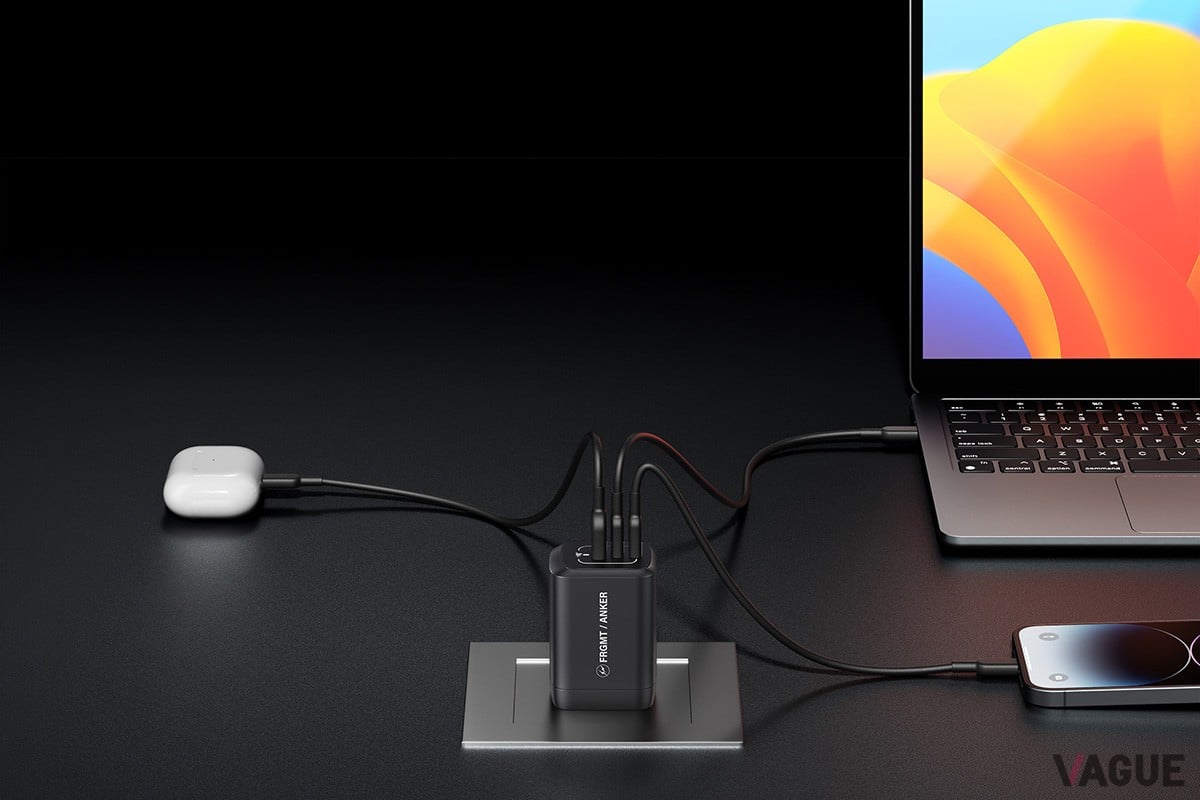 GaNPrime（ガンプライム）技術により3ポート同時でも効率的に充電