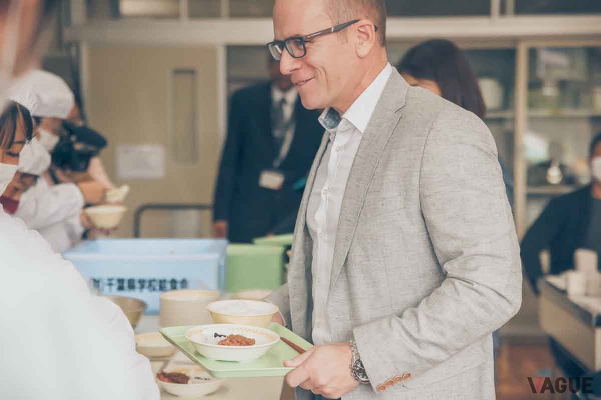 2023年11月に開催された学校給食試食会の様子