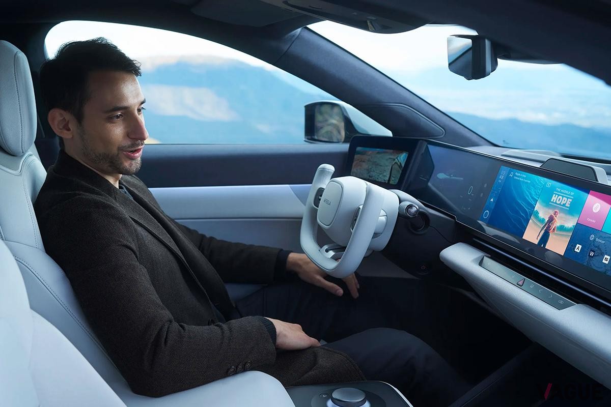 米国ラスベガスで開催中のCES2024でお披露目された「アフィーラ・プロトタイプ」のインテリア
