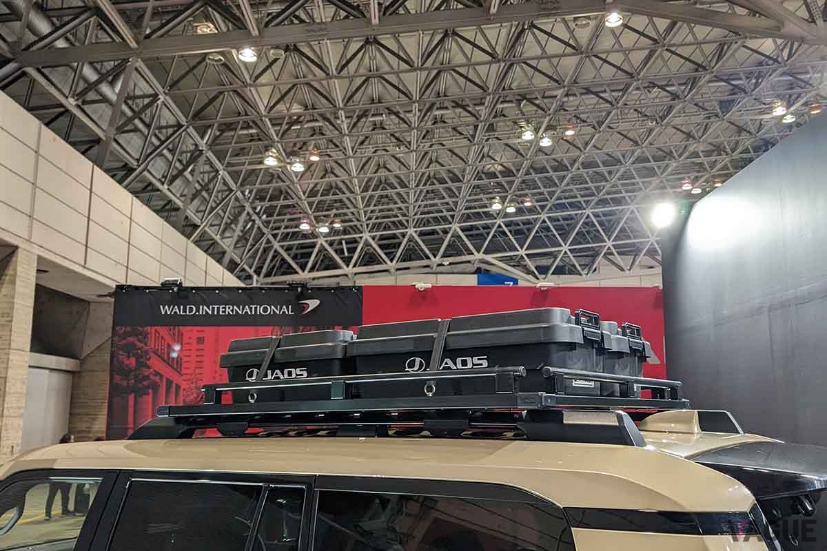 東京オートサロン2024 JAOSブースに展示されたレクサス新型「GX」のカスタムモデル、「GX550 "OVERTRAIL" JAOS ver.」