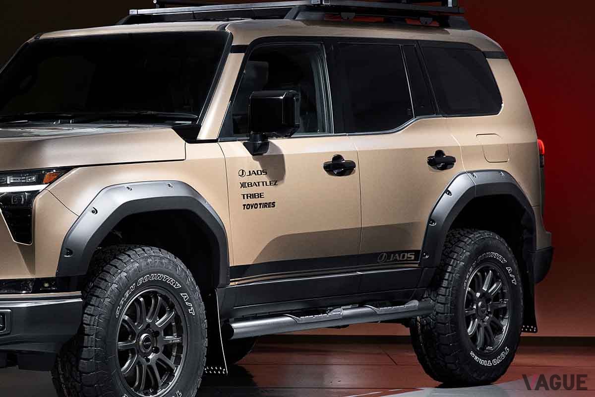 東京オートサロン2024 JAOSブースに展示されたレクサス新型「GX」のカスタムモデル、「GX550 "OVERTRAIL" JAOS ver.」