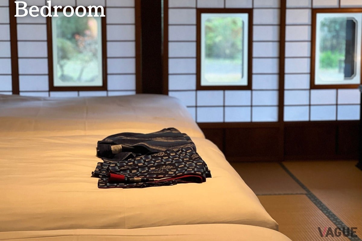 和室で落ち着いたベッドルーム