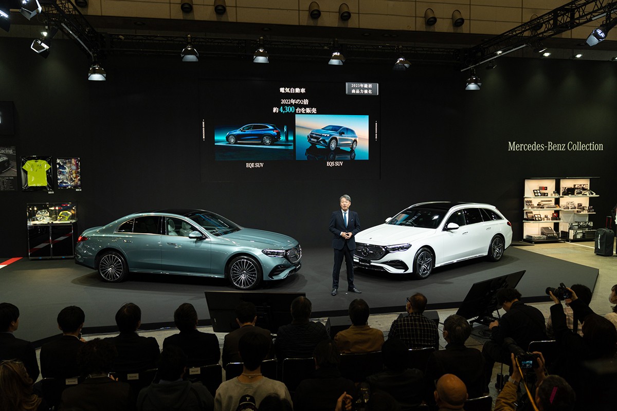 2024年1月に開催されたメルセデス・ベンツ新型「Eクラス」の発表会
