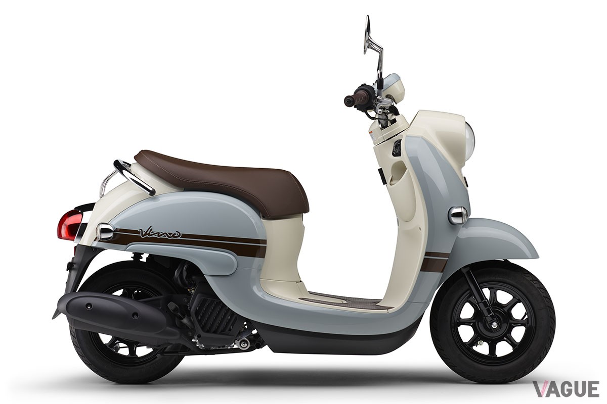 新たにレッド、マットブルー、ライトブルーの新色を設定し、全6色をカラーバリエーションとなったヤマハ「Vino」