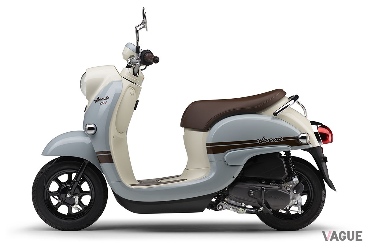 新たにレッド、マットブルー、ライトブルーの新色を設定し、全6色をカラーバリエーションとなったヤマハ「Vino」