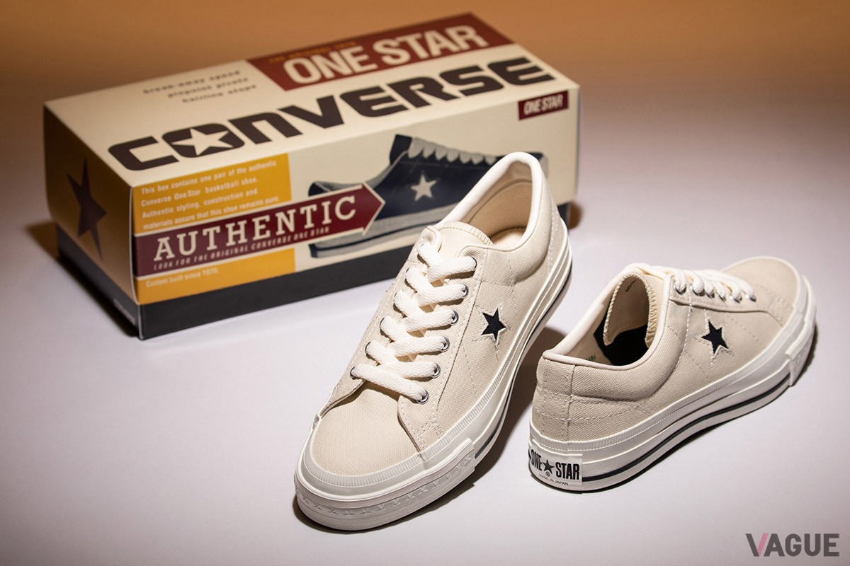 コンバース「ワンスター J VTG キャンバス」は、国産のキャンバス素材を採用して日本でつくられる特別な「ワンスター」