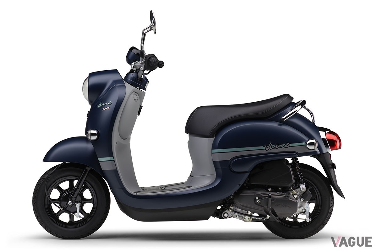 新たにレッド、マットブルー、ライトブルーの新色を設定し、全6色をカラーバリエーションとなったヤマハ「Vino」