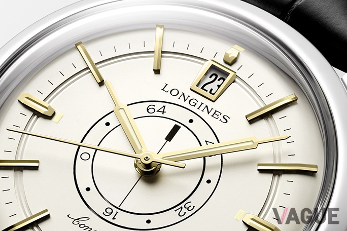 わずかにカーブしたダイヤル、繊細なカットを施されたインデックス、そして中央のパワーリザーブインジケーター。細部にもエレガンスが宿る