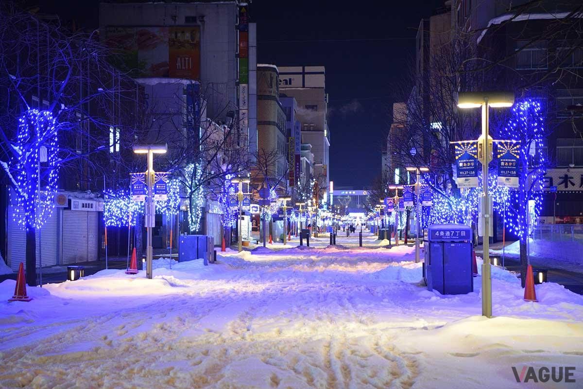2月の北海道・旭川市街（イメージ）