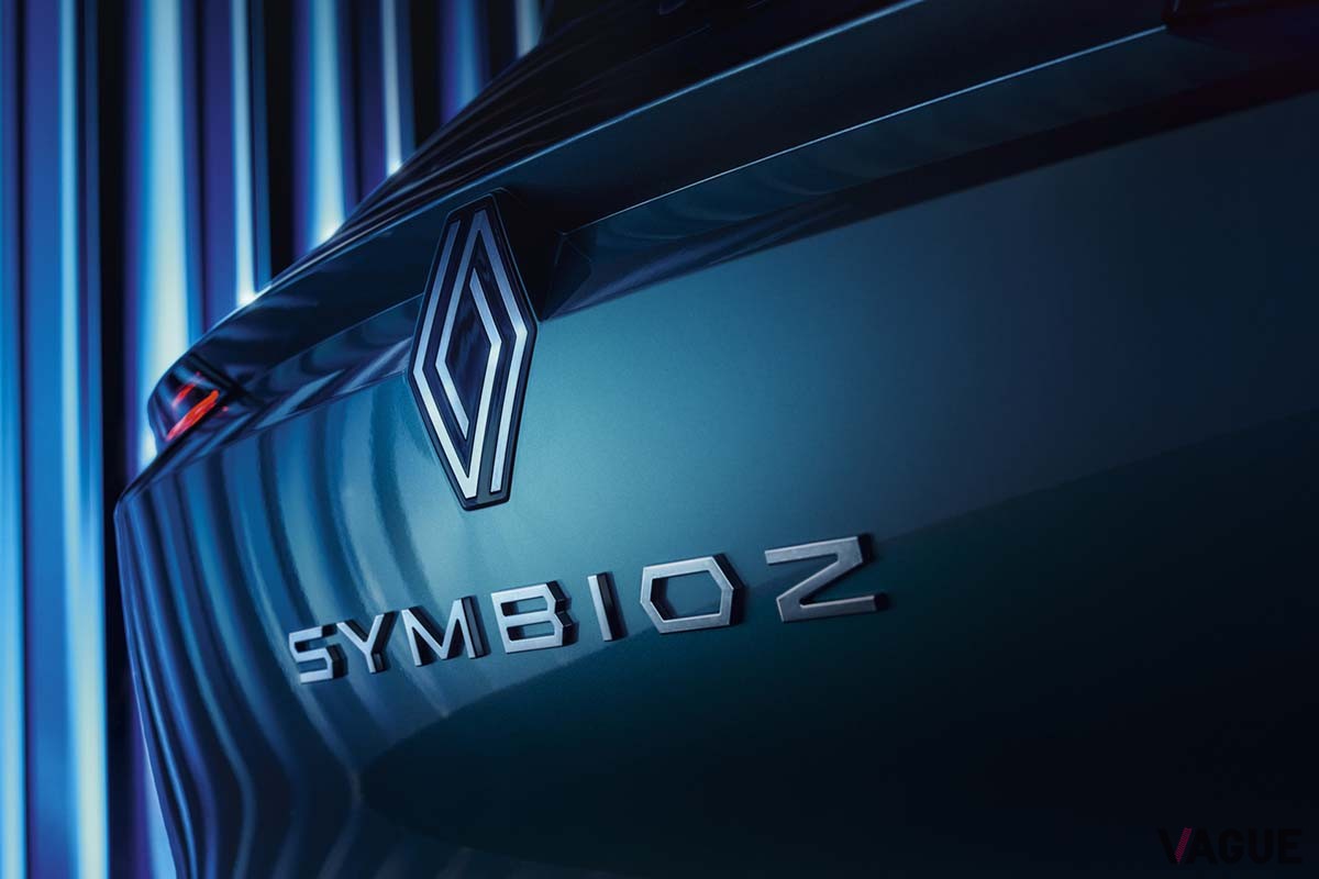 まもなく世界初公開予定のルノー新型「シンビオズ」のティザー写真