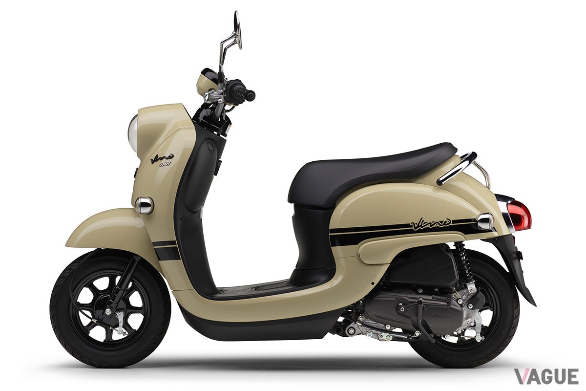 新たにレッド、マットブルー、ライトブルーの新色を設定し、全6色をカラーバリエーションとなったヤマハ「Vino」