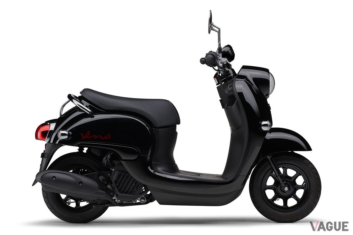 新たにレッド、マットブルー、ライトブルーの新色を設定し、全6色をカラーバリエーションとなったヤマハ「Vino」