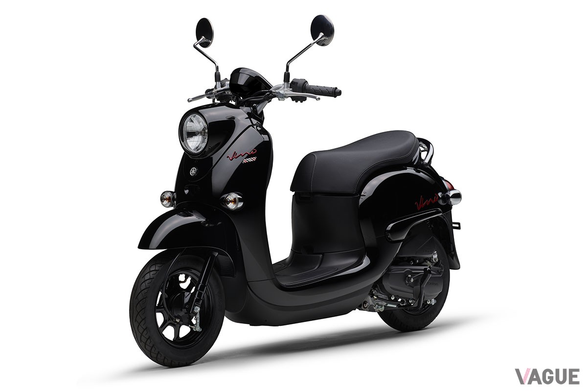 新たにレッド、マットブルー、ライトブルーの新色を設定し、全6色をカラーバリエーションとなったヤマハ「Vino」