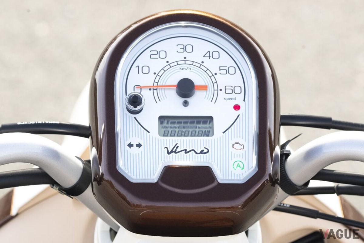 新たにレッド、マットブルー、ライトブルーの新色を設定し、全6色をカラーバリエーションとなったヤマハ「Vino」
