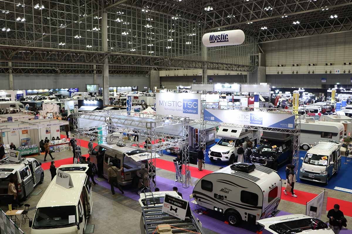 2024年2月に開催された「ジャパンキャンピングカーショー2024」の様子