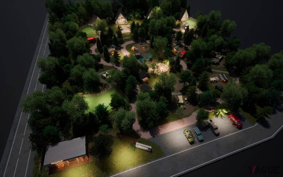 日常を離れ木々に囲まれた自然の中でリラックス