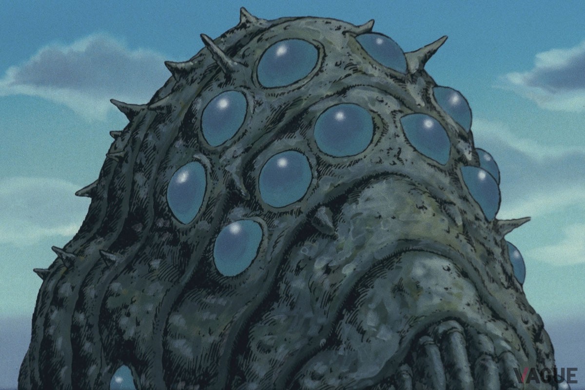作品を象徴する生物・王蟲。リューズでは独特の眼を表現