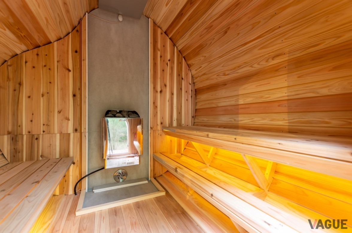 本格的なフィンランド式サウナと一体となった貸別荘
