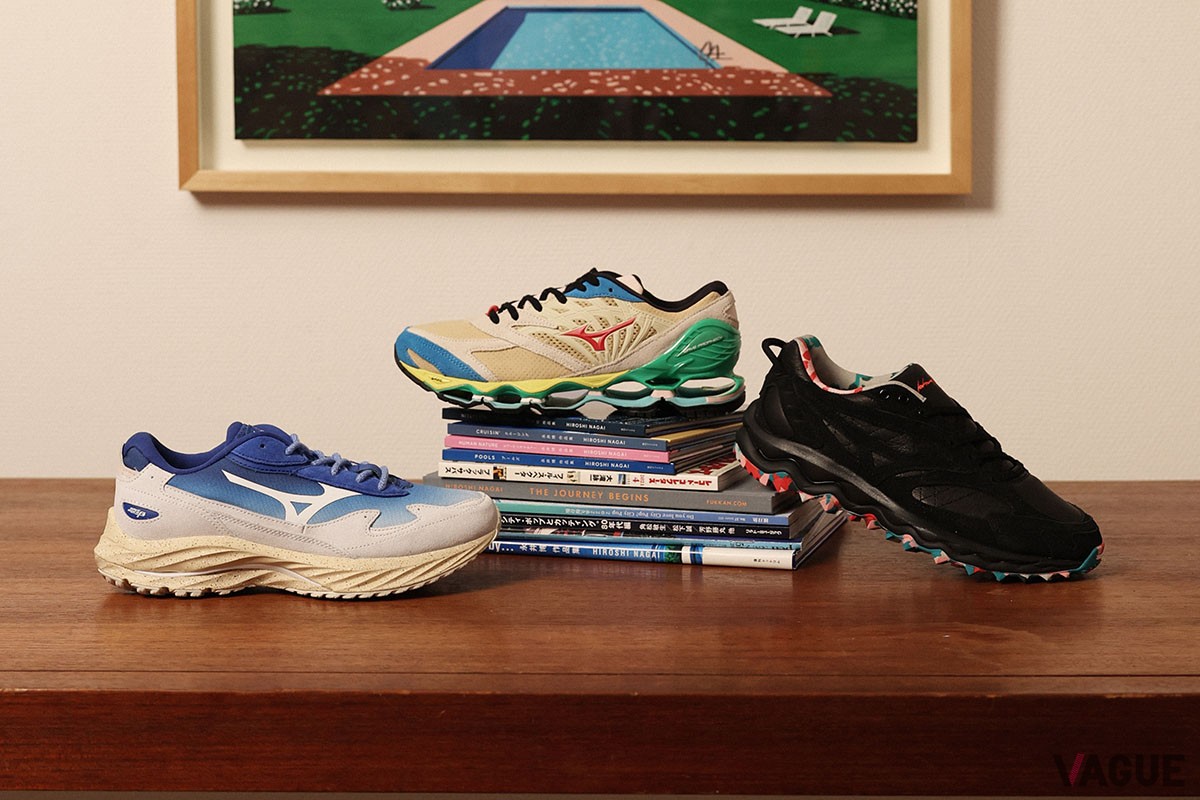 Hiroshi Nagai パックの3モデルと今回のために描かれた新作ドローイング。