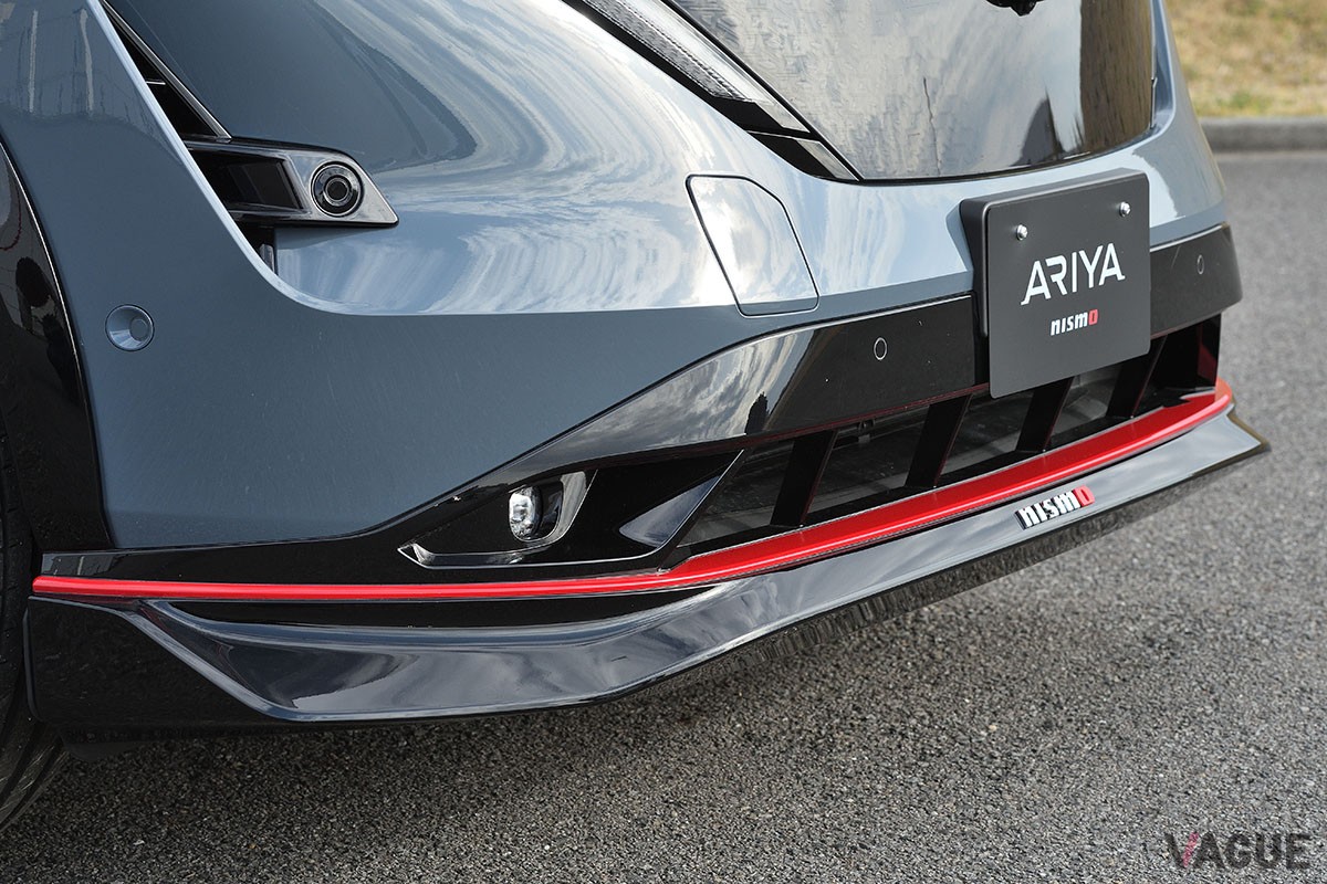 ルックスだけじゃない実際に“効く”エアロパーツや専用開発のタイヤなどのパーツ選びはもちろん、走り味からも開発陣の本気が伝わってくる日産「アリアNISMO」