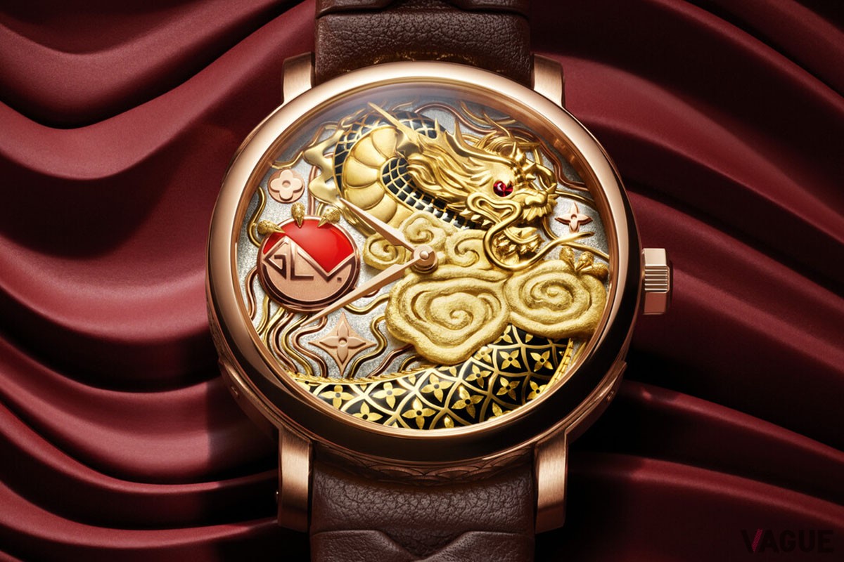 「ドラゴンズ クラウド」では、自然界に見られる有機的な質感を、ダマシン技法を用いたレイヤー状の外観で表現する