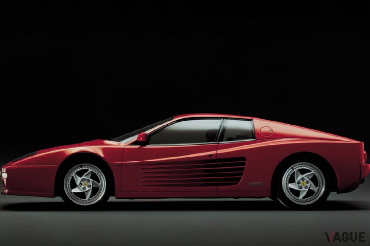 V12気筒エンジンをリアミッドに搭載したスーパーカー、フェラーリ「F512M」。世界で501台が販売されたという