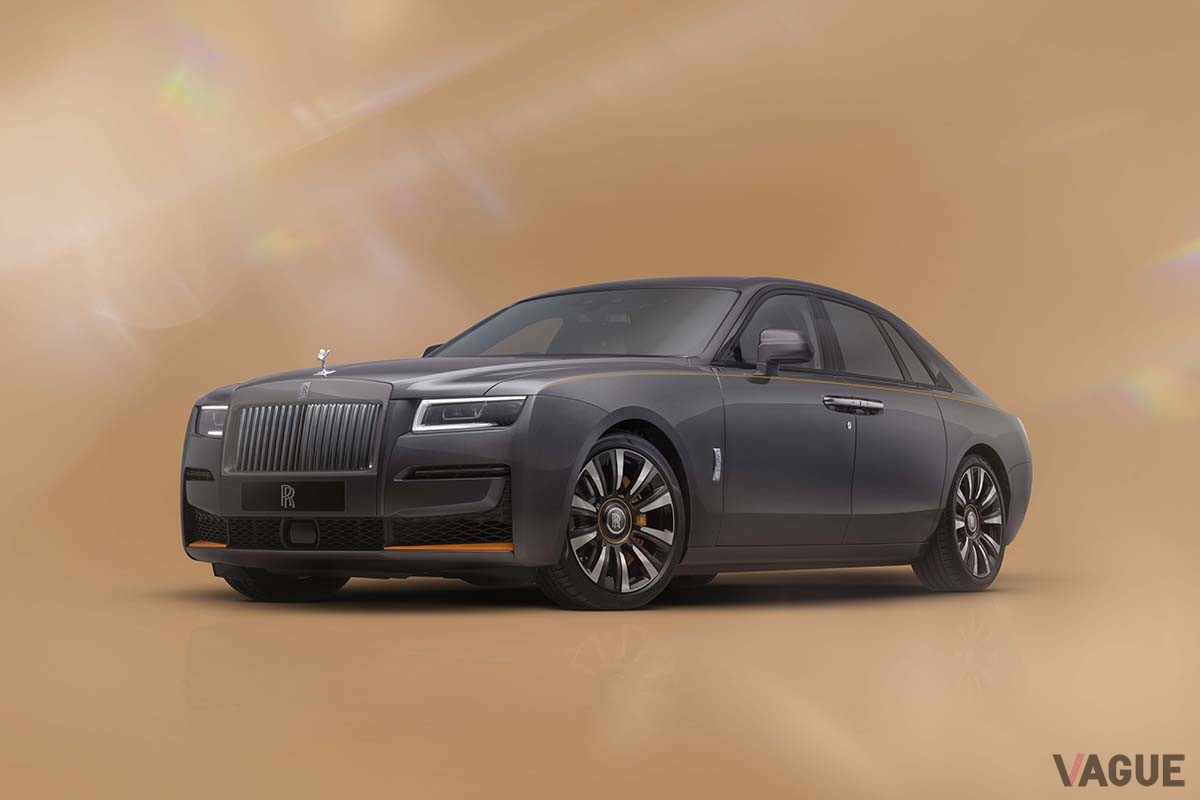 ロールス・ロイスの限定車「ゴースト プリズム」（ガンメタルグレー・マンダリン）