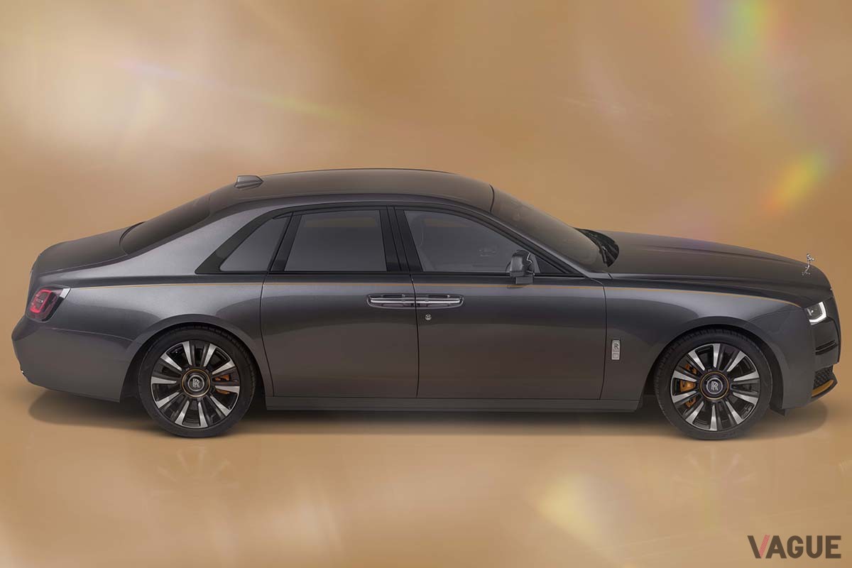 ロールス・ロイスの限定車「ゴースト プリズム」（ガンメタルグレー・マンダリン）
