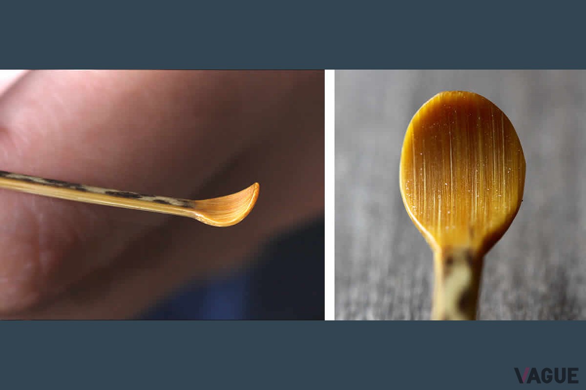 虎斑竹（とらふだけ）を厳選して使用し、職人が磨きあげる「名人作　虎竹耳かき」