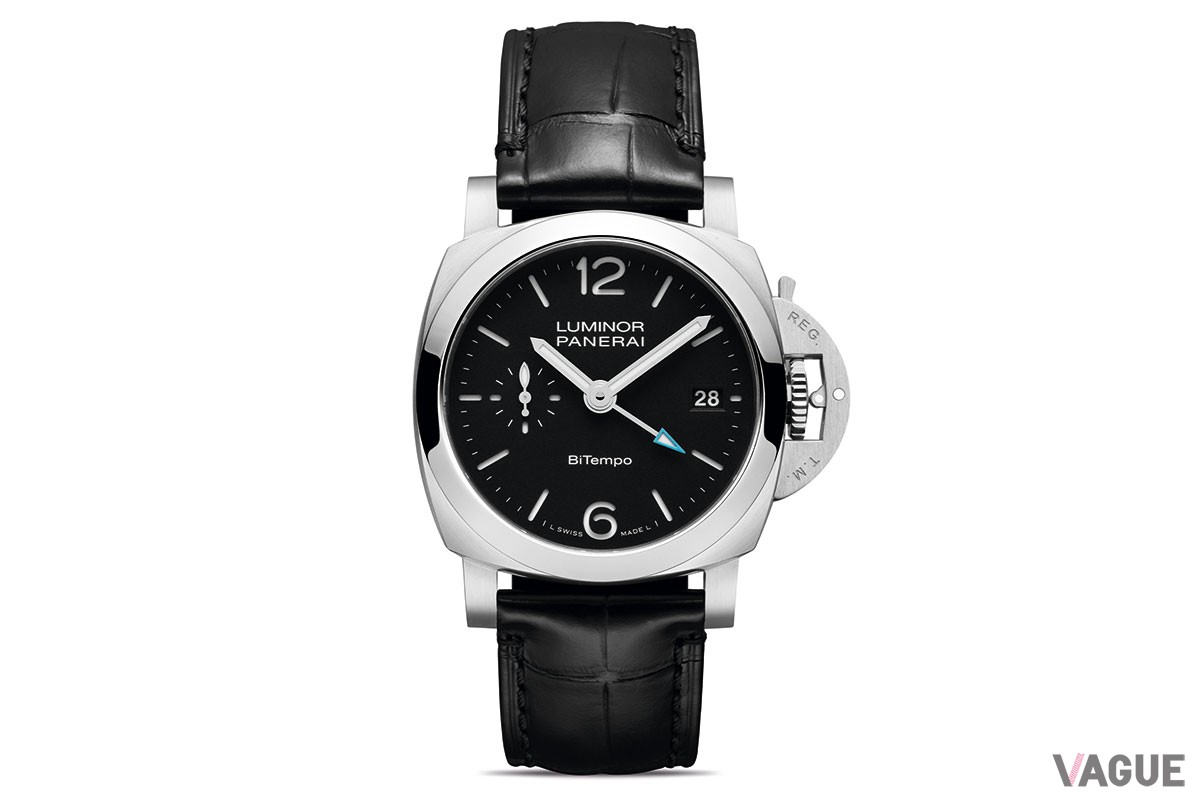 ブラックダイヤルを備えた「PAM01365」は44mmモデルの意匠を継承した正統派のデザイン