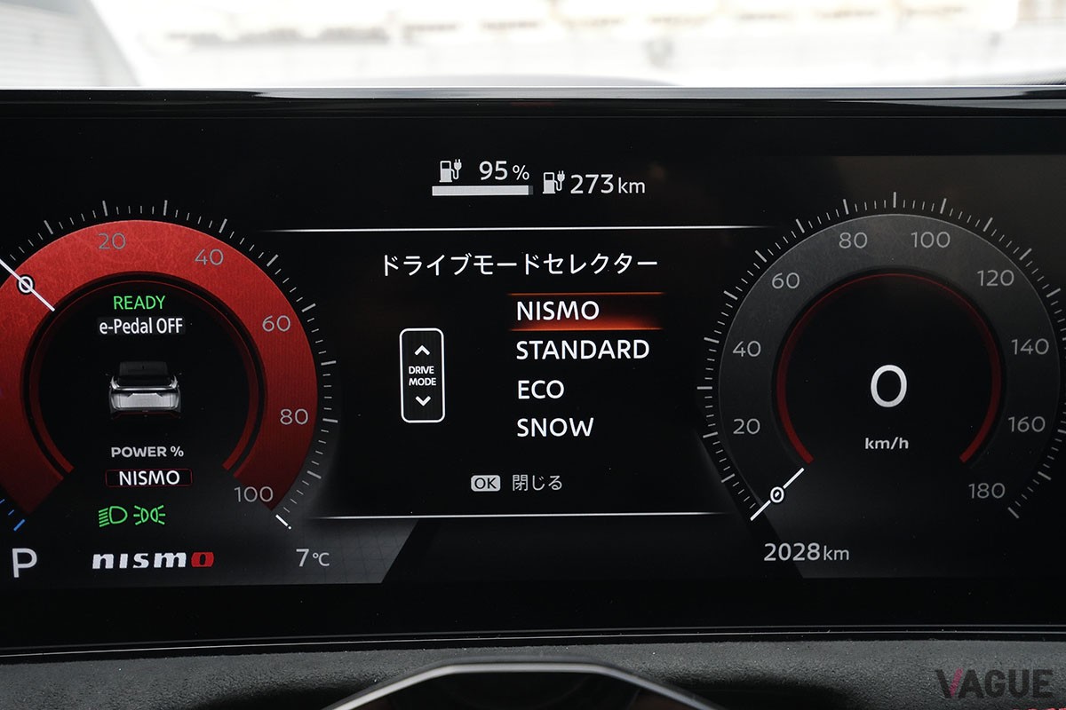 ルックスだけじゃない実際に“効く”エアロパーツや専用開発のタイヤなどのパーツ選びはもちろん、走り味からも開発陣の本気が伝わってくる日産「アリアNISMO」