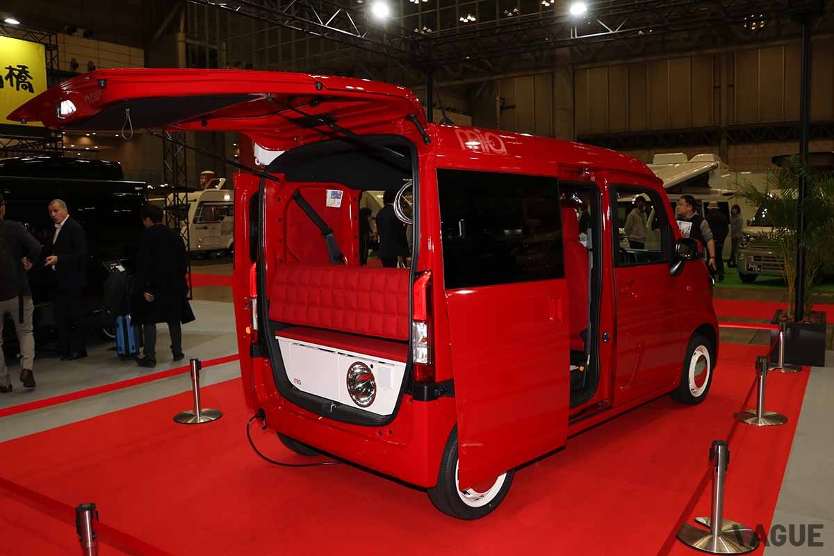 軽自動車ベースのキャンピングカー（軽キャンパー）も相変わらずの人気。写真はホンダN-VANベースのアルフレックス「PICNICA  MIA」