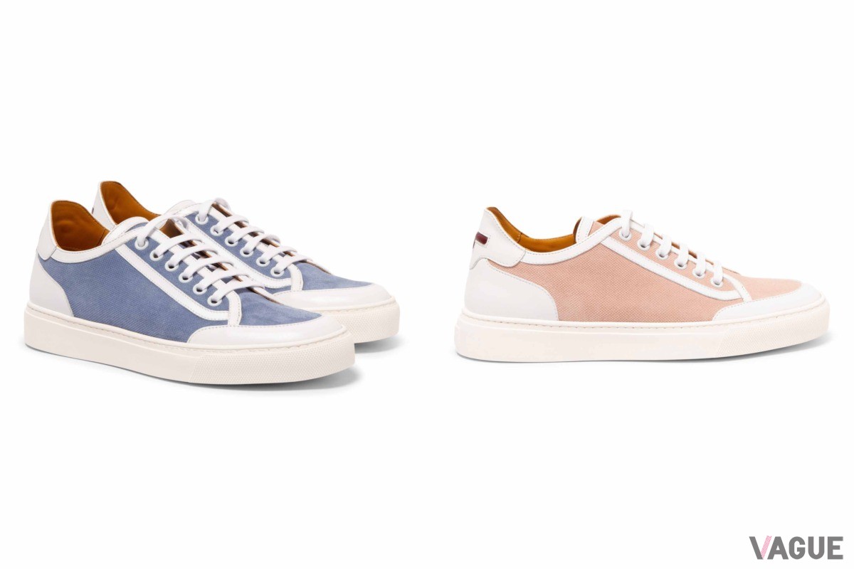 「Women’s Canvas Suede Calf Sneakers」はブルー、ピンク、ベージュの3色展開。