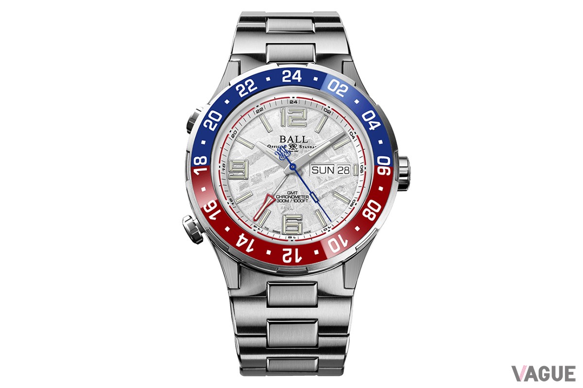 GMT付きのダイバーズ「ロードマスター マリン GMT」の文字盤に希少なメテオライトを採用したスペシャルなモデル。