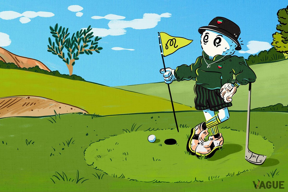 Malbon Golfとのコラボウェアも揃えてこんな感じで決めてみたくなる。