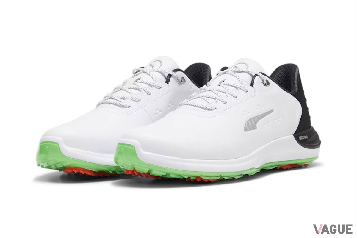 アウトソールにある“ピューマの爪”で大地をしっかりとつかむプーマ「メンズ ゴルフ ファントムキャット ニトロ スパイクレスシューズ」