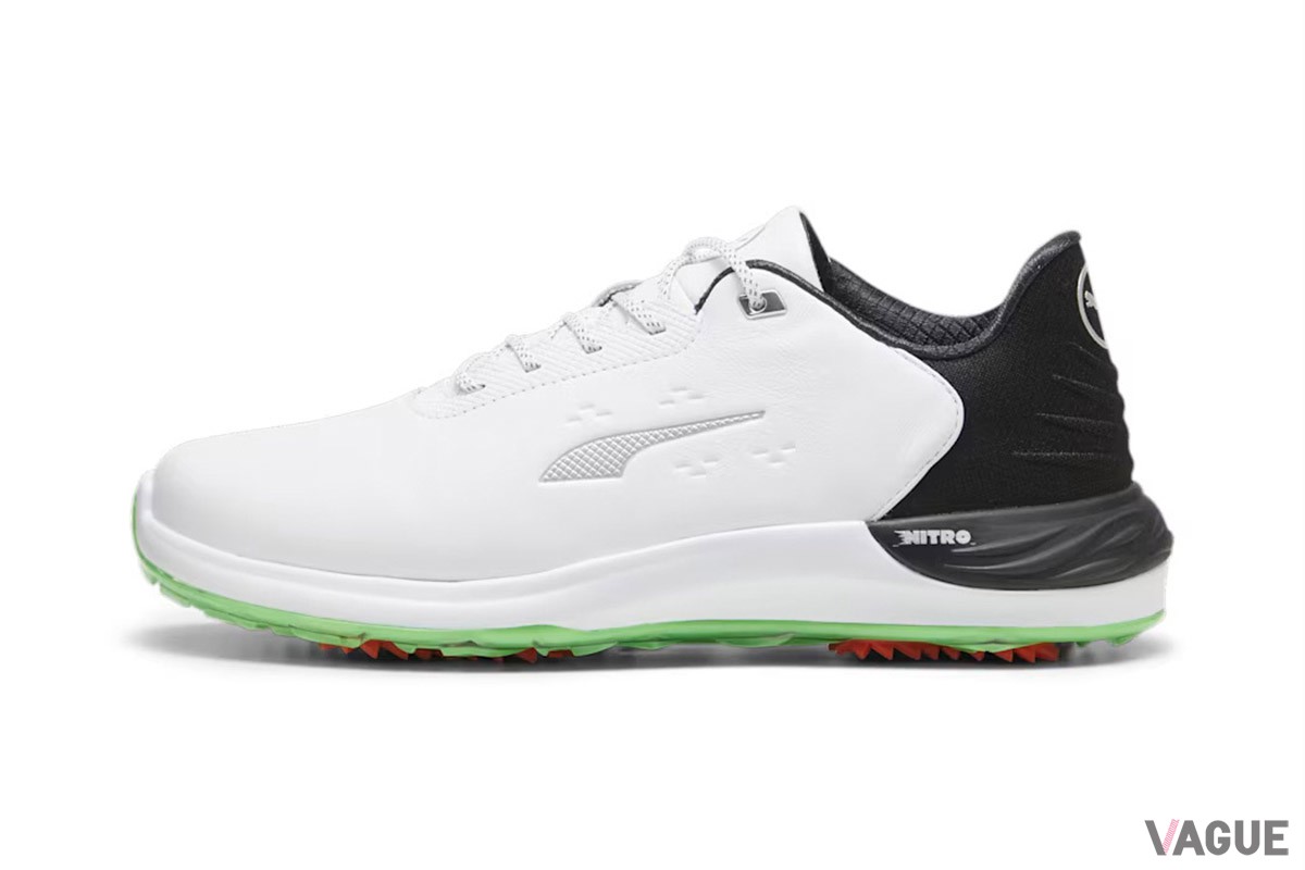 アウトソールにある“ピューマの爪”で大地をしっかりとつかむプーマ「メンズ ゴルフ ファントムキャット ニトロ スパイクレスシューズ」