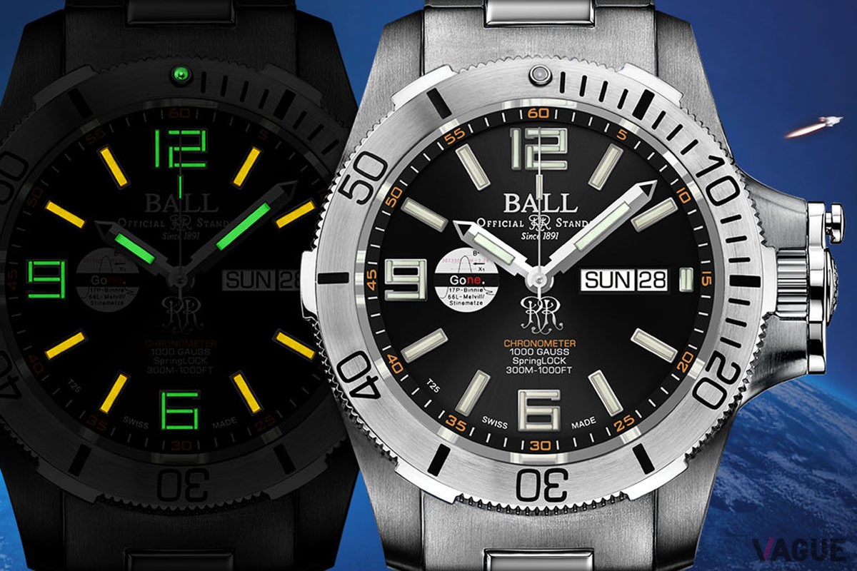 自発光マイクロ・ガスライトで示したインデックスの数字がレトロな雰囲気。堅牢なりゅうずガードも特徴的だ