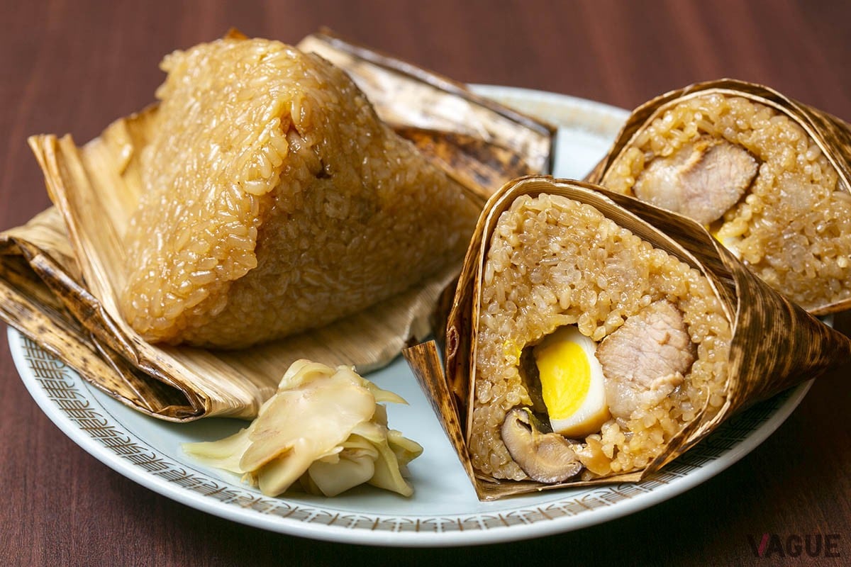 台湾語でちまき、という意味の「肉粽」(bah-chàng)。だからバーツアン