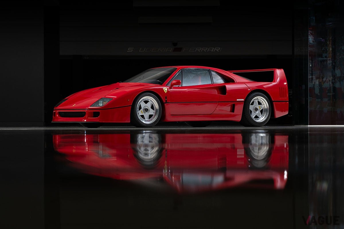 2024年5月に開催されるオークションに登場するフェラーリ「F40」。走行距離わずか1150kmの極上個体だ Darin Schnabel ©2024 Courtesy of RM Sotheby's